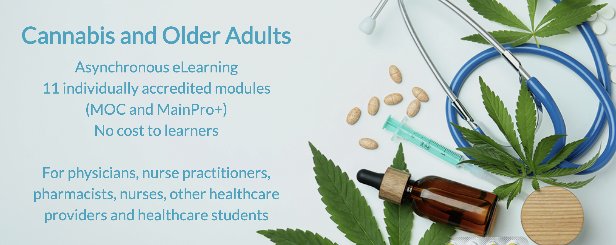 Cannabis and Older Adults eLearning Modules by the CCSMH